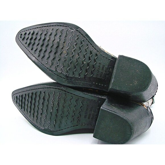 CORKYS Womens Girls Black Brown Leopard Print Cowgirl Ankle Rainboots Size US 5 - Picture 12 of 12